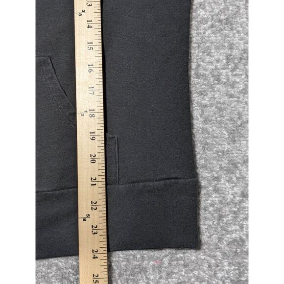 Talbots Full Zip‎ Active Sweater Women L Black Pockets Long Sleeve Mock Neck R78 - Picture 11 of 12